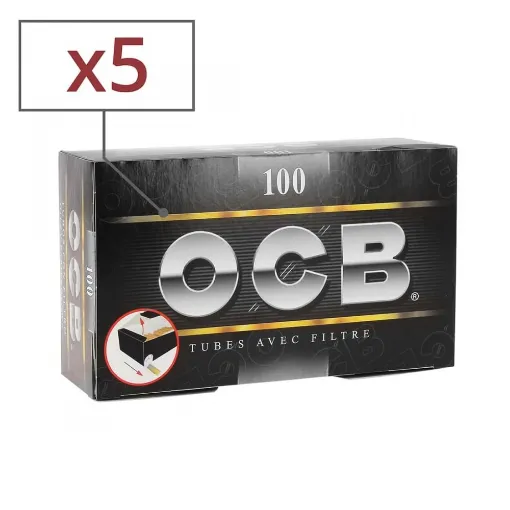 Picture of Box of 100 Ocb Tubes with Filter X5