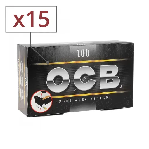 Picture of Box of 100 Ocb Tubes with Filter X5 - Pack of 3