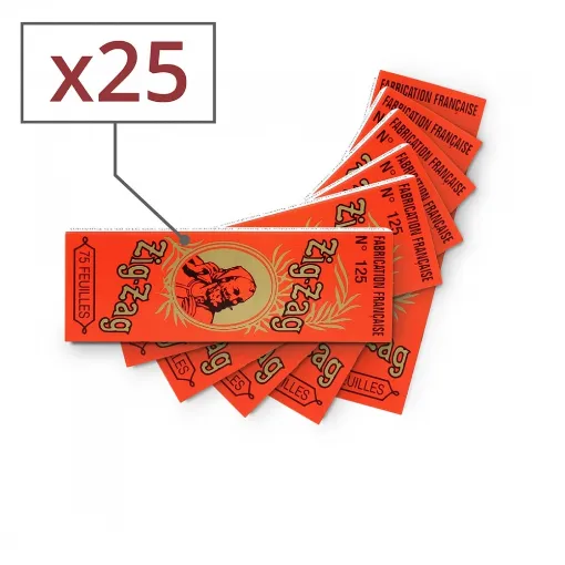 Picture of Rolling Paper Zig Zag Orange X 25