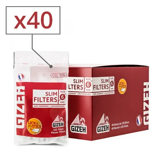 Picture of Gizeh Slim Filters X 40 Sachets