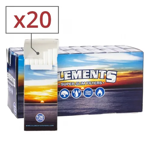 Picture of Elements Super Slim Filters in Sticks X 20