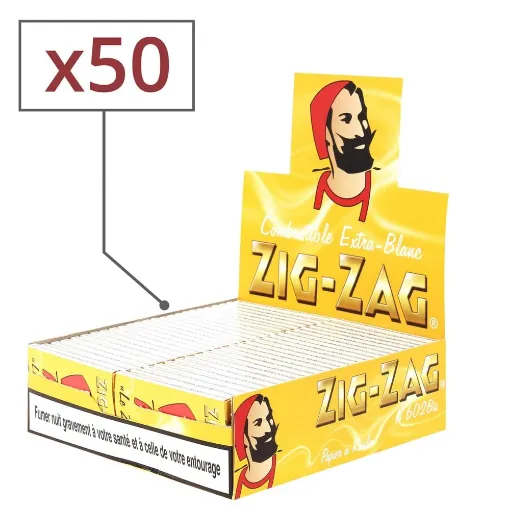 Picture of Rolling Paper Zig Zag Yellow X50