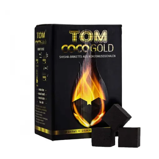 Picture of Tom Cococha Premium Gold Shisha Charcoal 1 Kg