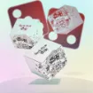 Picture of Grinder Dark Dice Alu 4 Parts 50Mm Red