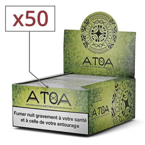 Picture of Atoa Slim Brown Rolling Paper X 50