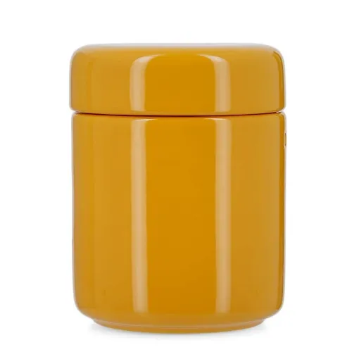 Picture of Yellow Ceramic Tobacco Jar