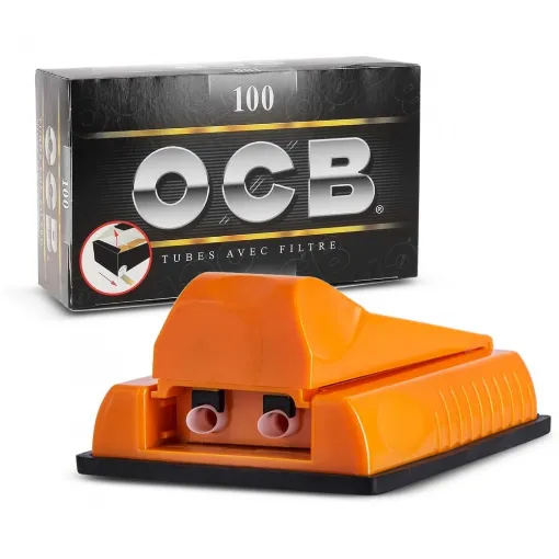 Smoking - Double Orange Tube Machine with 100 OCB Tubes product image