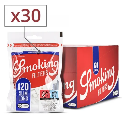 Picture of Smoking Slim Long Filters X 30 Sachets