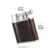 Picture of Table Lighter Peter Charles Paris Brown Leather