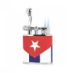 Picture of Table Lighter Peter Charles Paris Leather Cuban Flag