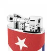 Picture of Table Lighter Peter Charles Paris Leather Cuban Flag