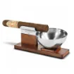 Picture of Ashtray Cigar Solitaire Peter Charles Patinated Leather Honey