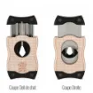 Picture of Colibri 2-Cut Cigar Cutter Sv-Cut Rose Gold and Black