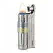 Picture of Super Triplex Chrome Petrol Lighter Yellow and Blue Imco