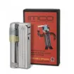 Picture of Super Triplex Chrome Petrol Lighter Yellow and Blue Imco