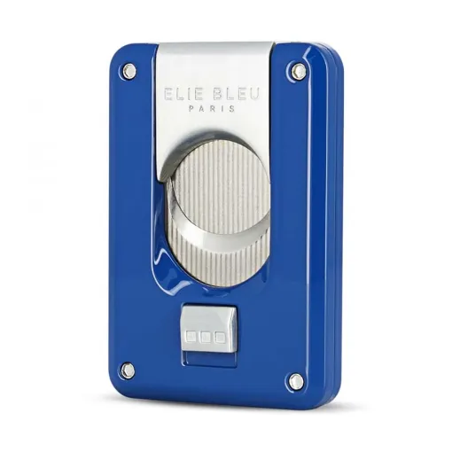 Picture of Cigar Cutter Elie Bleu Double Blade Blue Lacquered