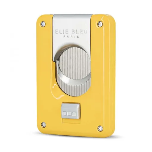 Picture of Cigar Cutter Elie Bleu Double Blade Yellow Lacquered