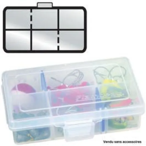 Picture of Transparent Box Flambeau 1002 4 Dividers