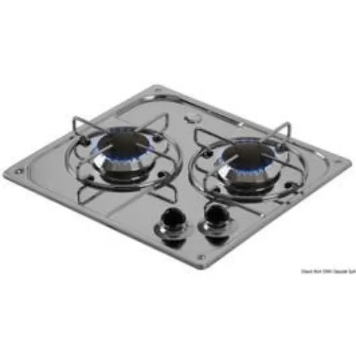 Picture of Gas Cooking Plate - Burny 2 Burner Stainless Steel - Can