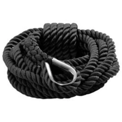 Picture of Black Mooring Kit - 3-Strand Polyester - With Splice and Reinforced Stainless Steel Terminal