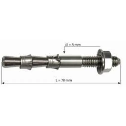 Picture of Stainless Steel Dowels 8 X 76 Mm Double Expansion - Raumer