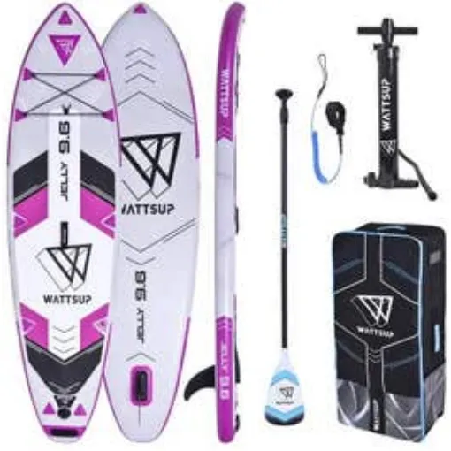 Picture of Wattsup Jelly 9'6 Inflatable Paddle Board Pack (Sup. Pump. Paddle. Bag. Leash)