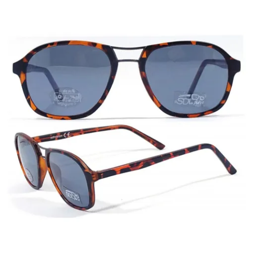 SDL - Men's Sunglasses Grey Lenses Tortoiseshell - FISP054 C2 product image