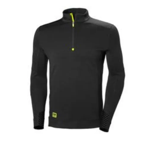 Picture of Helly Hansen Lifa Half Zip Black Underwear