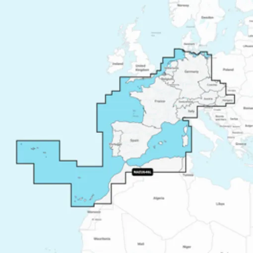 Picture of Navionics+ Card / Large Version / Western and Central Europe / New Edition - Navionics