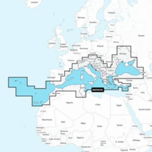 Picture of Navionics+ Card / Large Version / Mediterranean and Black Sea / New Edition - Navionics