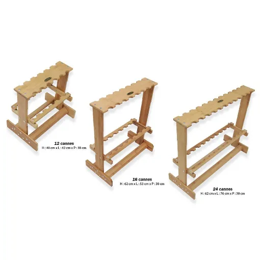 Flashmer - Bamboo Fishing Rod Display - SRACP12, SRACP16, SRACP24 product image