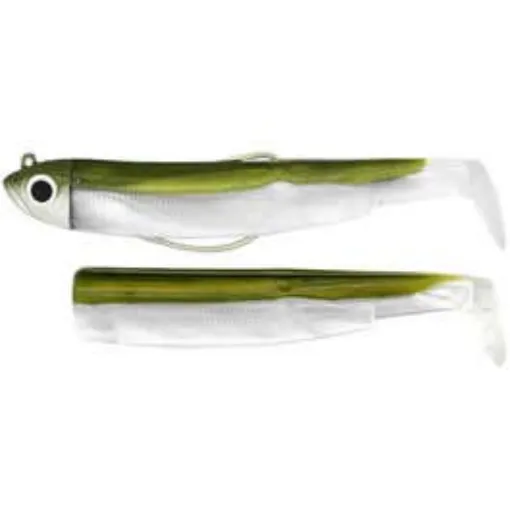 Picture of Black Minnow 90 Armed Soft Lures Kit + Weighted Head Shore -fiiish