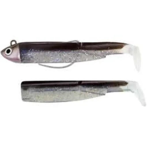 Picture of Black Minnow 90 Soft Lure Kit + Weighted Head Search Fiiish