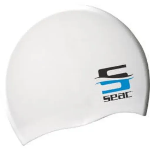 Picture of Seac Sub White Adult Silicone Swim Cap