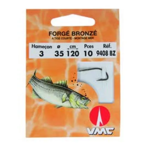 Picture of VMC Forged Bronze Short Shank 9408BZ Hooks Mounted