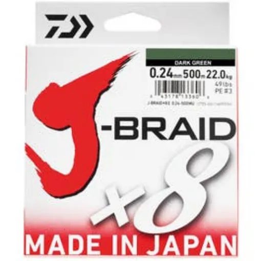 Picture of Daiwa J-braid X8 500m Green Braid