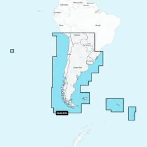 Picture of Navionics+ Card / Large Version / Chile, Argentina and Easter Island / 2022 Edition Navionics