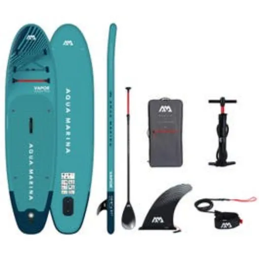 Picture of Aqua Marina Vapor 10'4 Inflatable Paddle Board Pack (Includes Pump, Paddle, Leash)