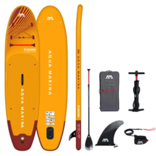 Picture of Aqua Marina Fusion 10'10 Inflatable Paddle Board Pack (Includes Pump, Paddle, Leash)