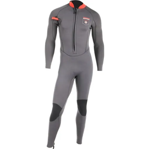 Picture of Classic 4/3 Mm Long-Côte Wetsuit for Men Grey/Red Ocean Step