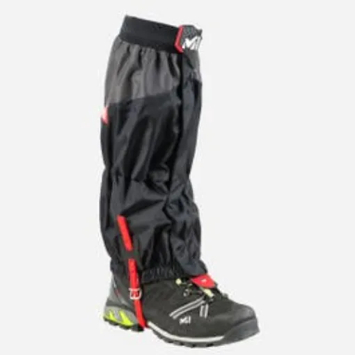 Picture of High Route Gaiters Black Red Millet