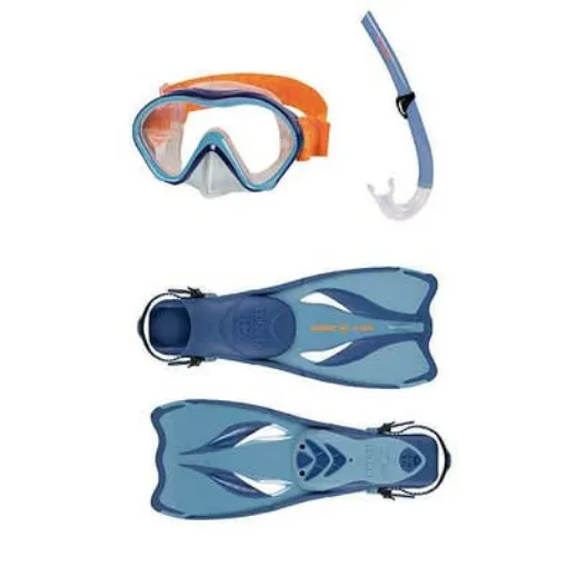 Picture of Oceo Spring Blue Snorkeling Set (Fins, Mask, Snorkel) for Kids Beuchat