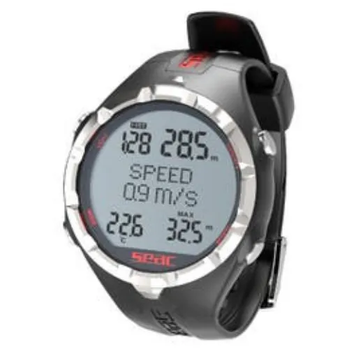 Picture of Seac Sub Black/Red Apnea Underwater Hunting Computer Watch