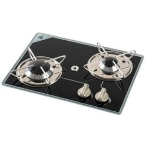 Picture of Oblique 2 Burner Gas Hob - Cristal