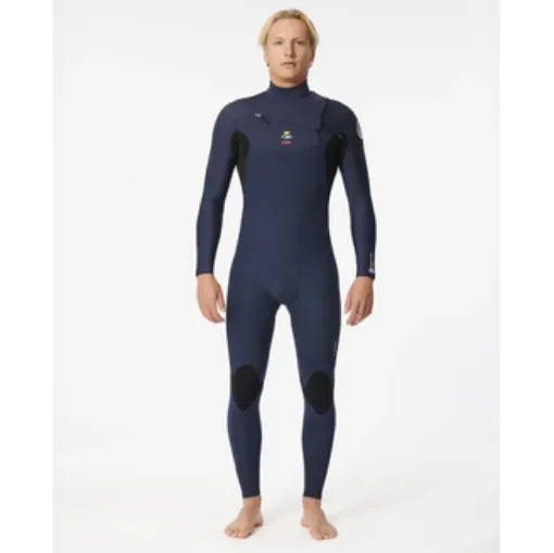 Picture of Rip Curl Men's Dawn Patrol Warmth 3/2 Mm Chest Zip Surf Suit Dark Navy