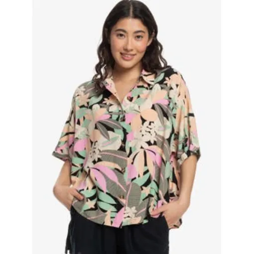 Picture of Beach Nostalgia - Short Sleeve Shirt for Women Kvj6 - Roxy