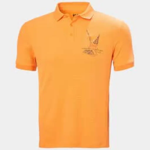 Picture of Helly Hansen Men's HP Race Orange Sailing Polo