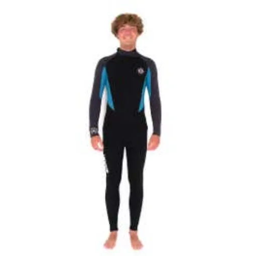 Picture of Double Zip Long-Côte Wetsuit 4/3 Mm Men's Black/Grey Mellow Sea Anfibi