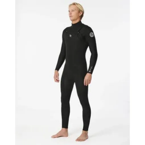 Picture of Rip Curl Men's Dawn Patrol Performance 4/3 Mm Chest Zip Wetsuit Black