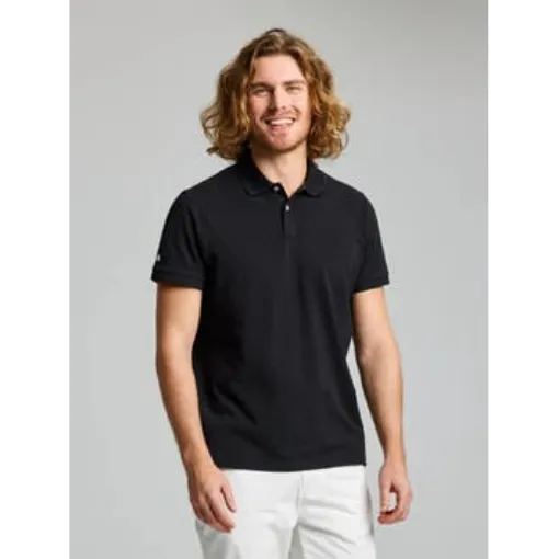 Picture of Men's Short Sleeve Sailing Polo Black Slam